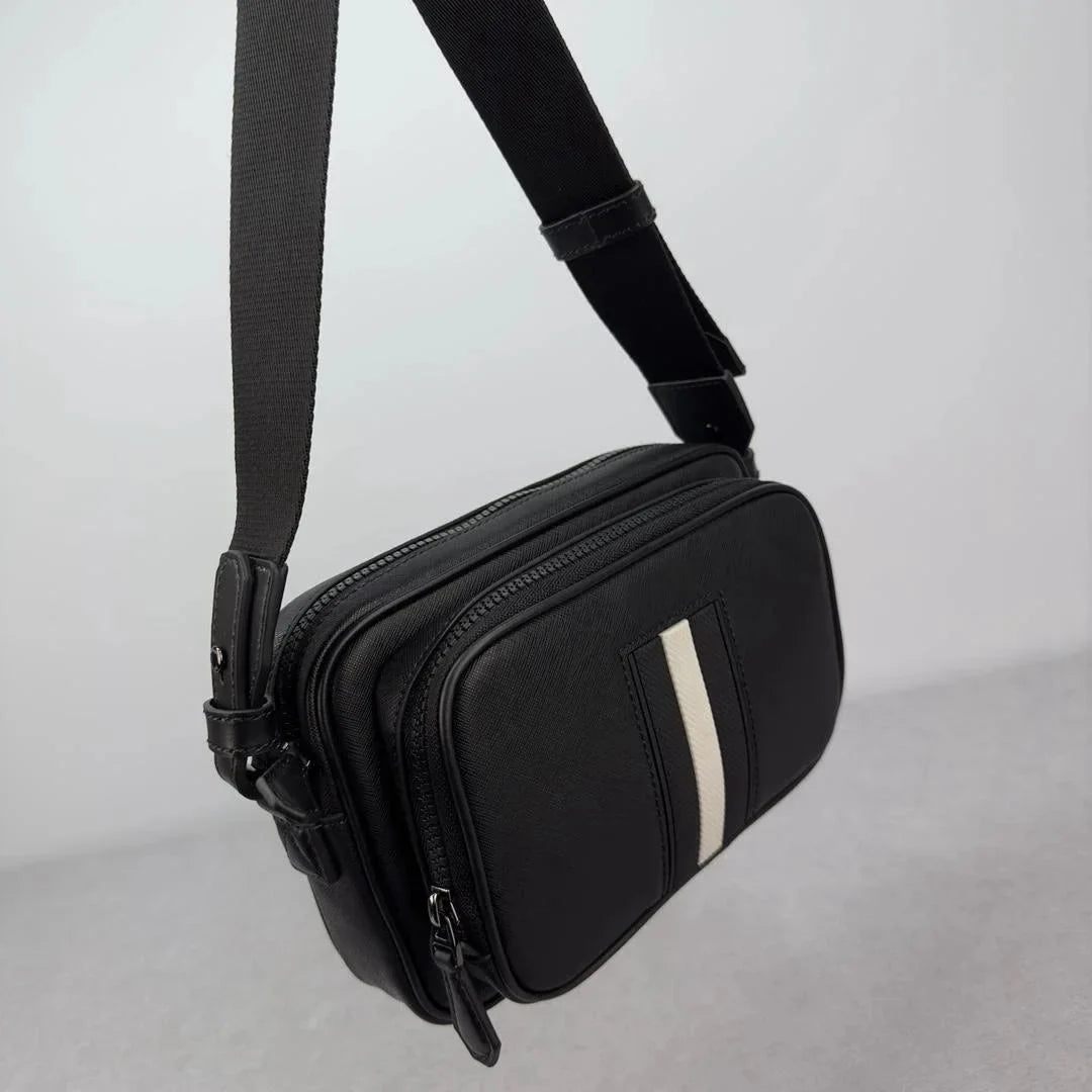 Luxury B Style Shoulder Bag Men's Casual Business Commuter Shoulder Bag Crossbody Bag Genuine Leather High superior Chest Bag