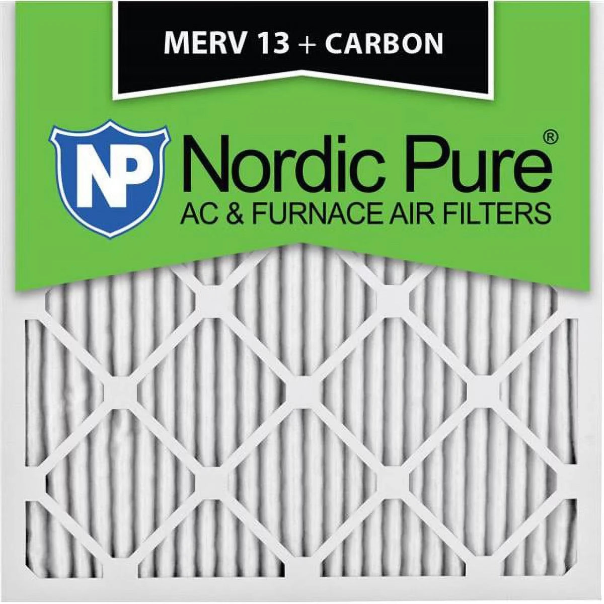 '- Pack of 6. Nordic Pure 17x17x1ExactCustomM13PlusC-6 Exact MERV 13 Plus Carbon AC Furnace Filters, 17 x 17 x 1 in