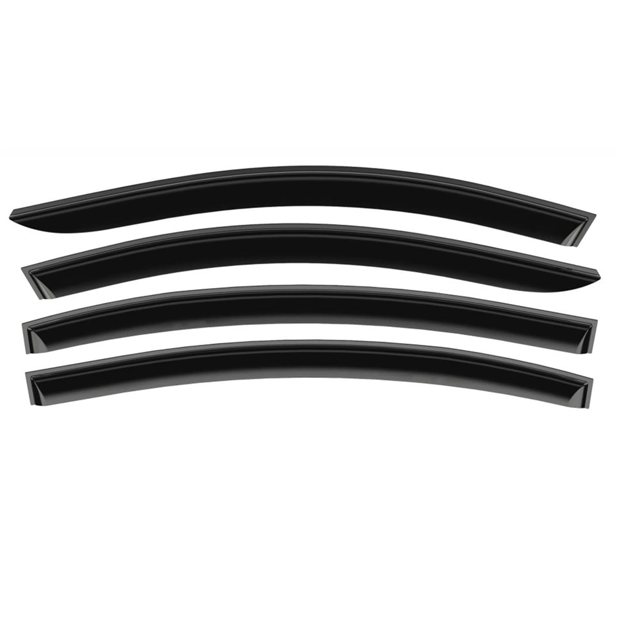 Voron Glass in-Channel Extra Durable Rain Guards for  F150 2015-2020 SuperCab (fit for  F250-F550 17-23), Window Deflectors, Vent Window Visors, 4 Pieces - 230095