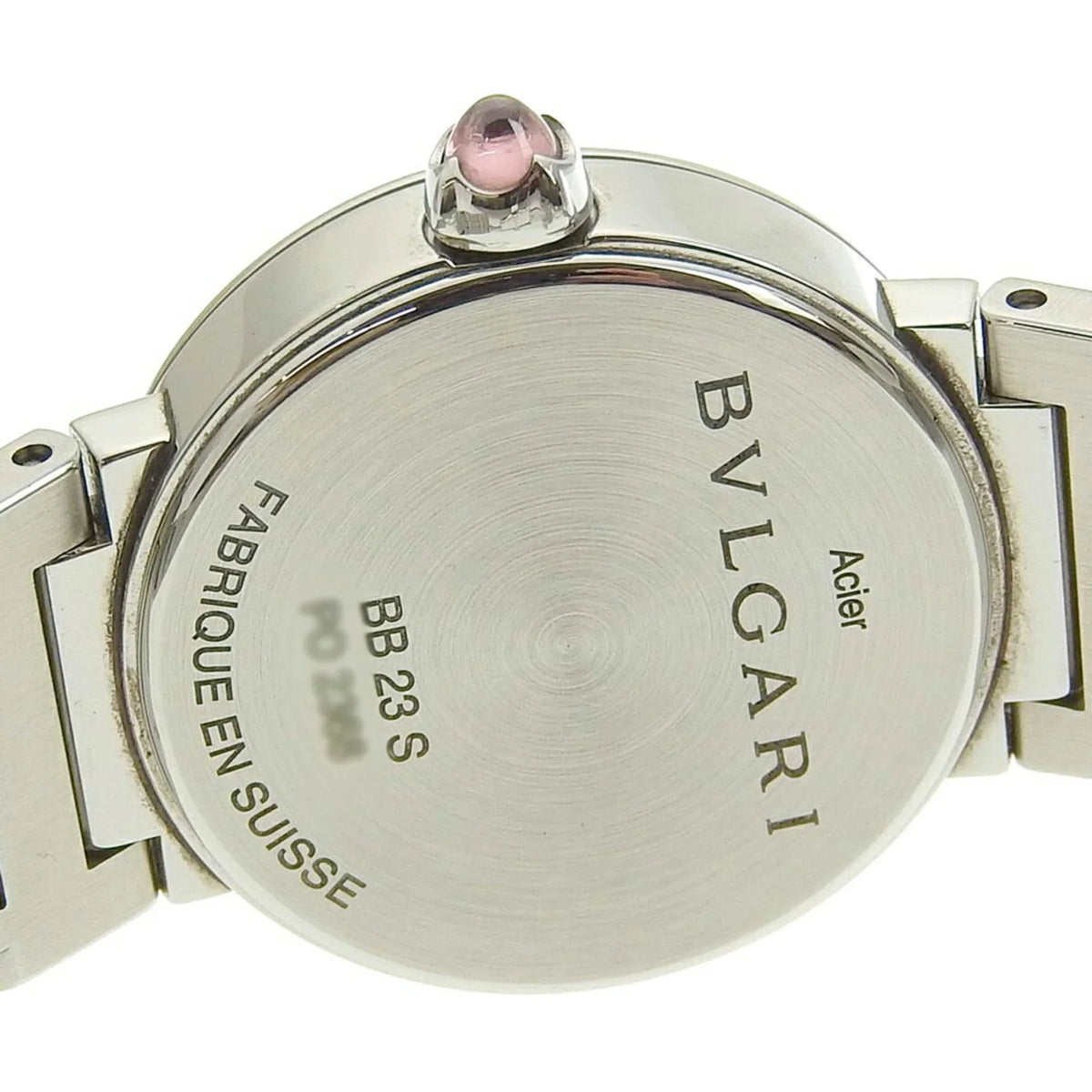 Pre-Owned Bulgari BVLGARI Battery Watch 12P Diamond Mother of Pearl Shell Dial BB23S 103095 (Like New)