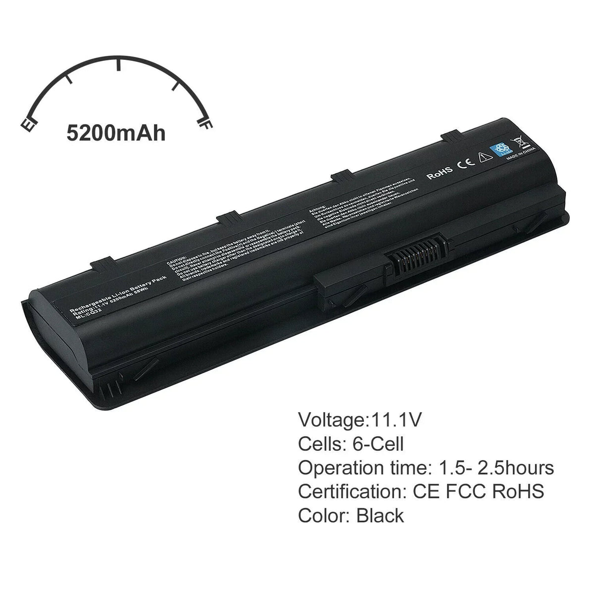 Battery for  COMPAQ CQ58-D01SA CQ58-D01SL CQ58-D01SO CQ58-D01SP CQ58-D01SQ