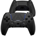 Black ModdedZone Extreme Modded Controller + Anti Recoil 2 Remap Buttons & Interchangeable Thumbsticks & Hair Triggers, Tactical Buttons appropriate with PS5 Custom Controller PC FPS