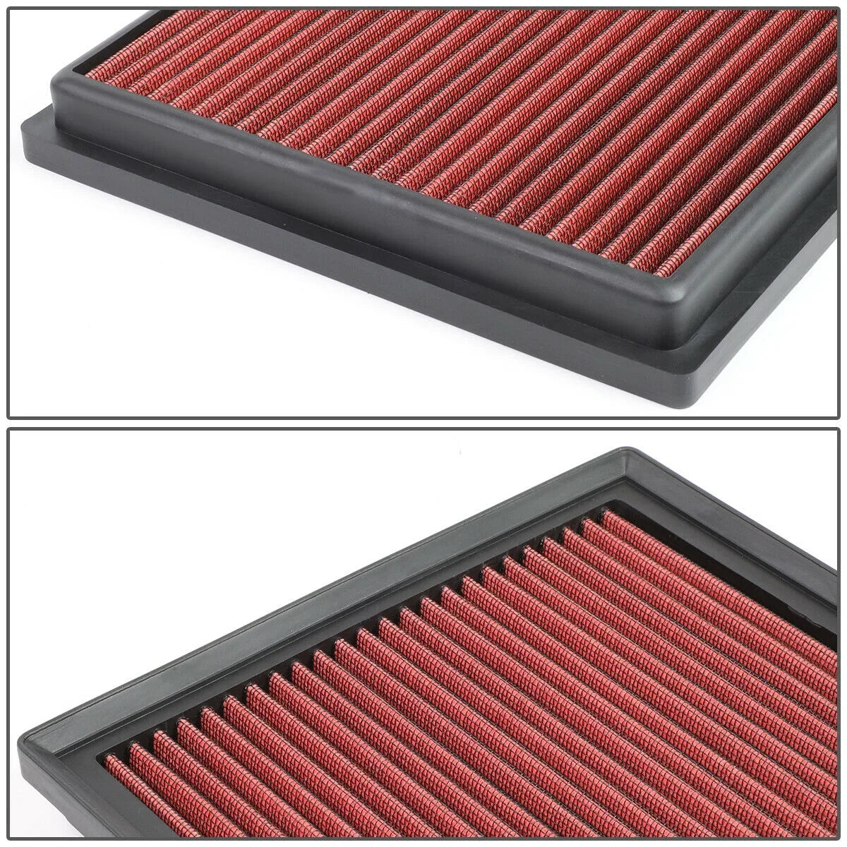 For 2010-2016 Lexus  3.5 Reusable Drop-In Dry Panel Air Filter Red