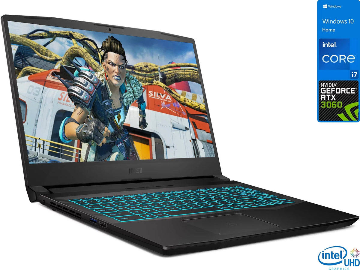 MSI Crosshair 15 Gaming Laptop, 15.6" 144Hz FHD Display,  Core i7-11800H Upto 4.6GHz, 32GB RAM, 512GB NVMe SSD, NVIDIA GeForce RTX 3060, HDMI, Wi-Fi, Bluetooth, Windows 10 Home