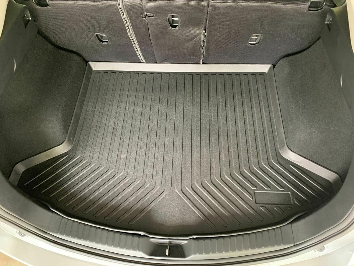 EACCESSORIES EA Cargo Liner – Trunk Mat for Mazda CX-5 CX5 2017-2023 – atmospheric conditions-immune Trunk Mats for Cars with Raised Lip – Non-Slip Car Trunk Mat Rubber – Easy to Install – Laser Pre-Cut Design