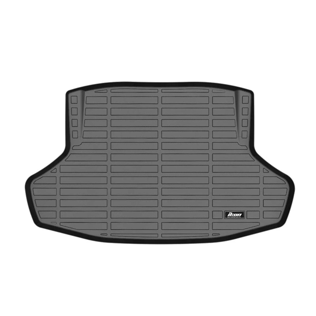 Ikon Motorsports 3D TPE Floor Mats + Trunk Mat, suitable with 2022-2024 Honda Civic Black All atmospheric conditions Waterproof Anti-Slip Floor Liners Front & 2nd Row Full Set Interior Storage wrap Accessories