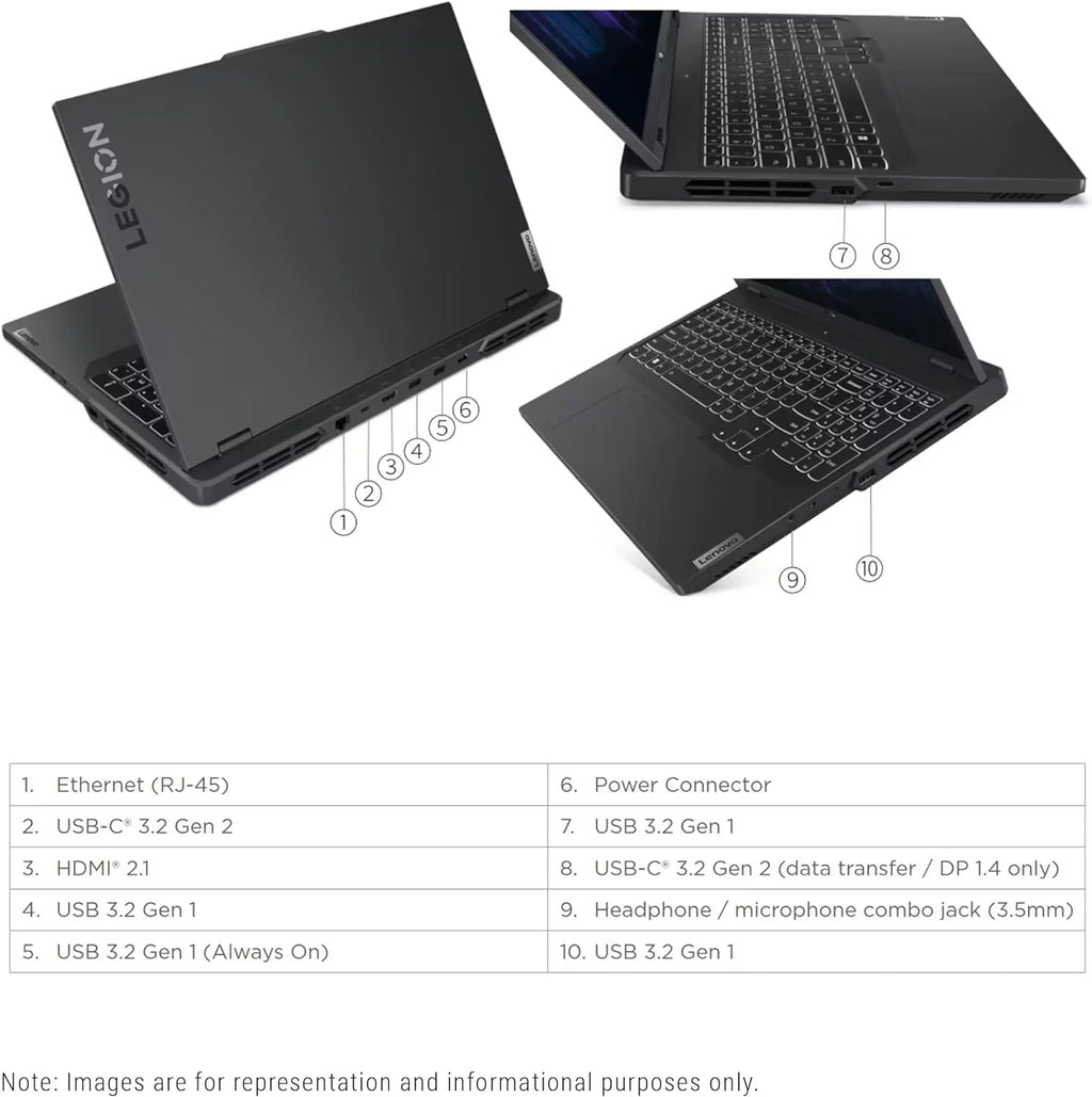 Legion Pro 5i Gaming Laptop, 13th Gen  Core i7-13700HX, 16 GB DDR5 Ram, 1 TB PCIe SSD, 16" WQXGA(2560x1600), Nvidia Geforce RTX 4060, Windows 11 Home