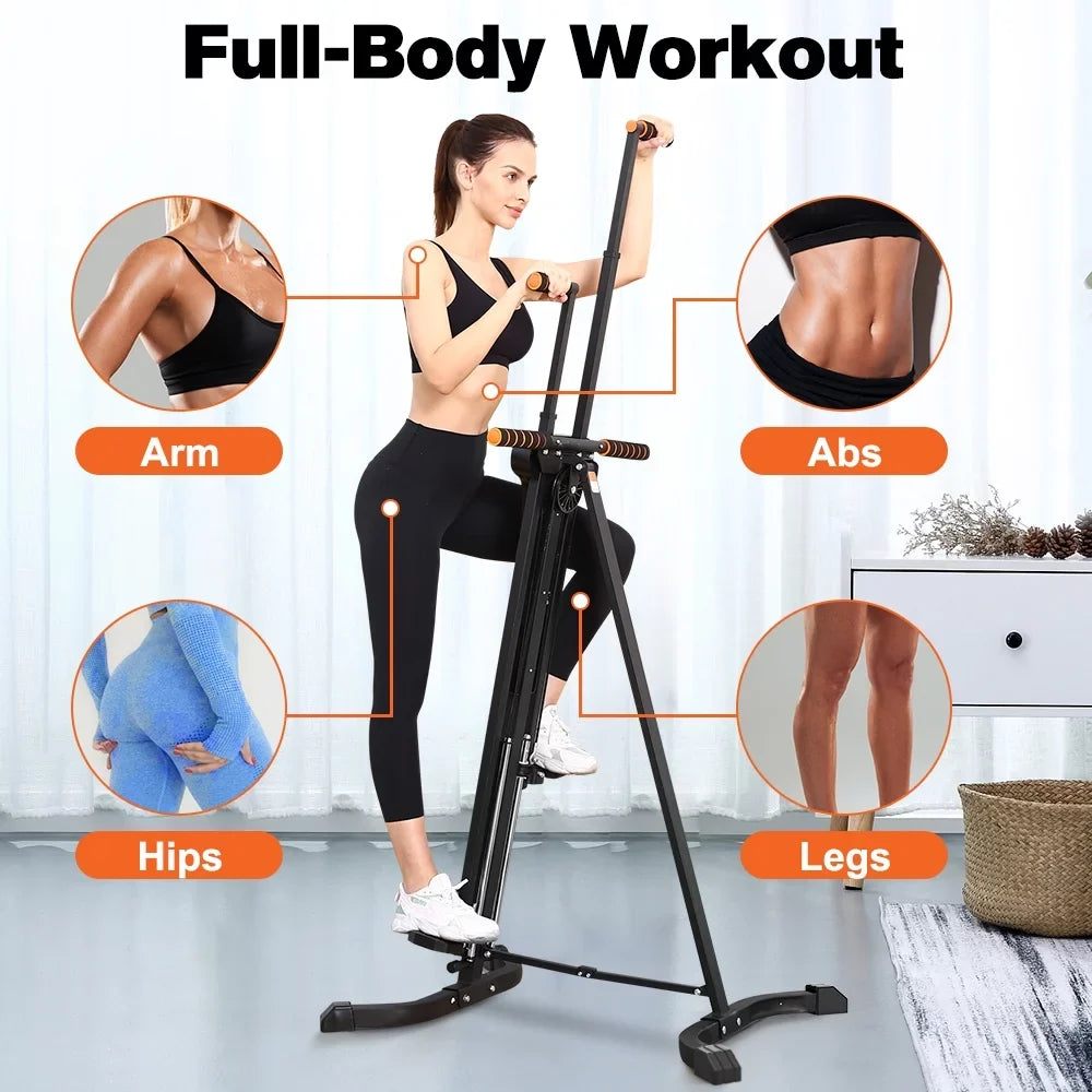 Relife  Sports Vertical Climber Exercise Machine for Home Gym with LCD Display 5 Levels Adjustable