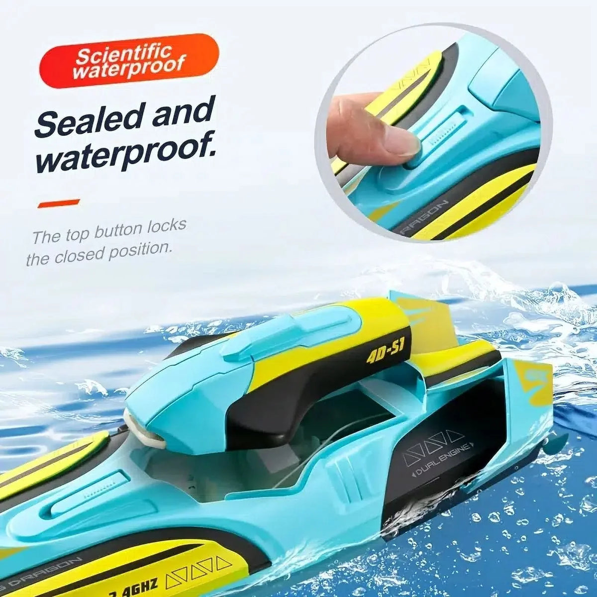 ship With 2 Battery  Dual Motors  2.4G High Speed 30km/h Remote Control craft For Pools And Lakes   Boats Toys Gift For Adults And Kids
