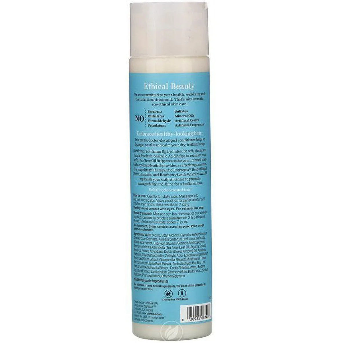 Derma E Scalp Relief Conditioner, Soothes Dry Irritated Scalp, 10oz, 4-Pack