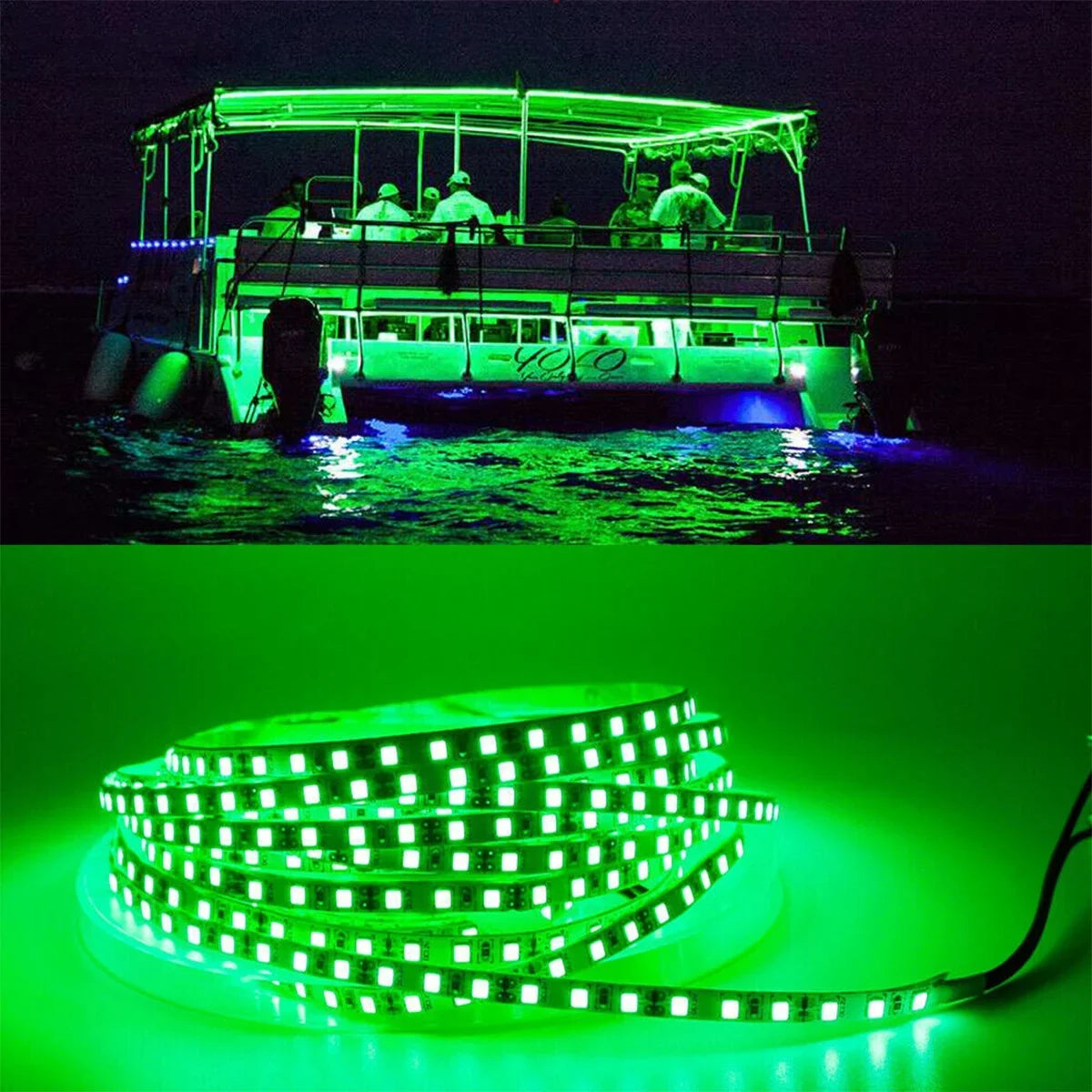 Pontoon craft Light, Marine Led Light Strip for Duck Jon Bass ship Sailboat Kayak Flex Lighting for ship Deck Light Accent Light Courtesy Interior Lights Fishing Night 12v