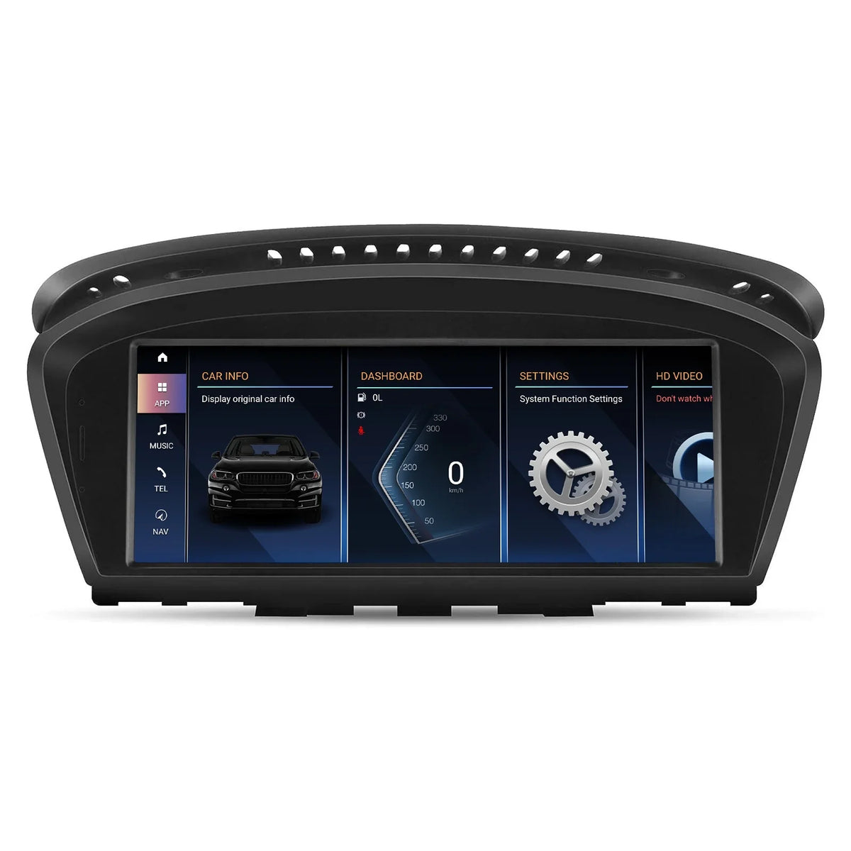 Road Top Android 13 Car Radio 8.8 Inch Touchscreen for 2010-2013  3/5 Series E60/E61/E90/E91/E92 with CIC, Multimedia Car Radio Supports  Carplay, Android Auto, Mirrorlink, 8G + 256G