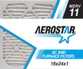 Aerostar 16x24x1 MERV  11, Pleated Air Filter, 16x24x1, Box of 4, Made in the USA