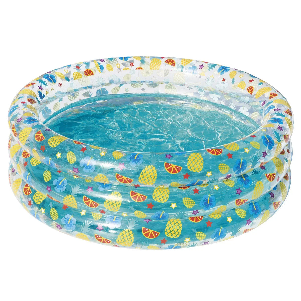 Inflatable Family Pool,iMounTEK Foldable Baby Swimming Pool with 3 Velvets aqua Drain Plug for Indoor Backyard Beach, 59x21in