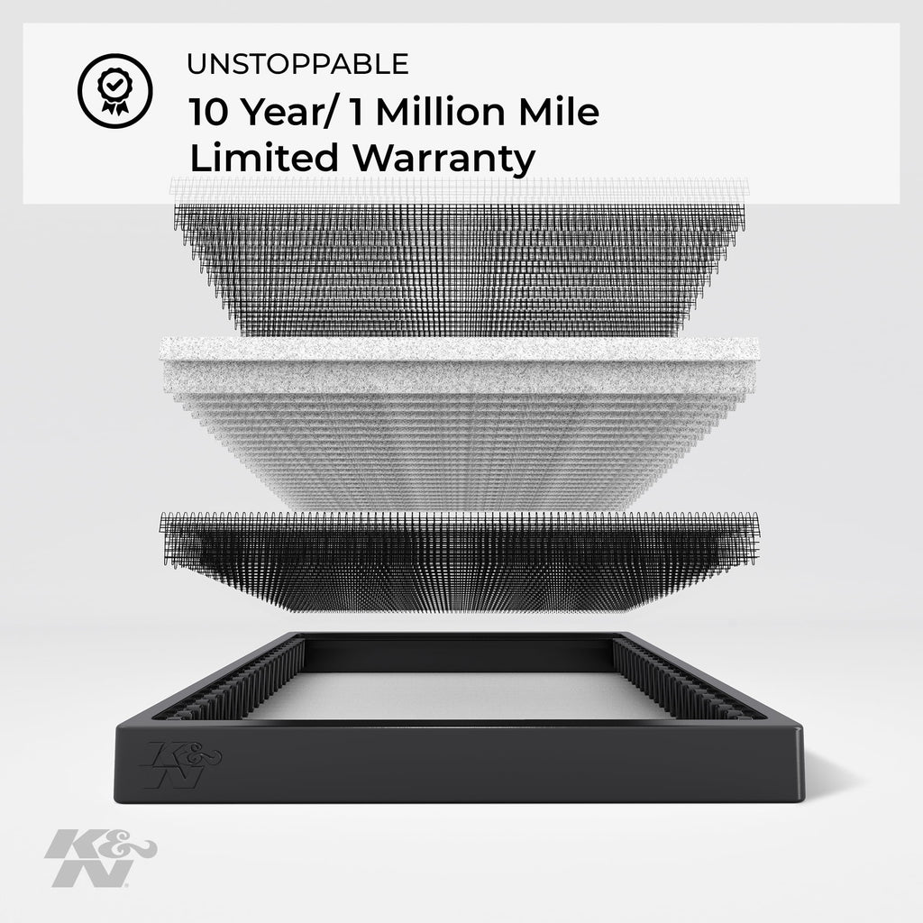 K&N Cabin Air Filter: Washable and Reusable: Designed For Select 2005-2014  Mustang Vehicle Models, VF2020