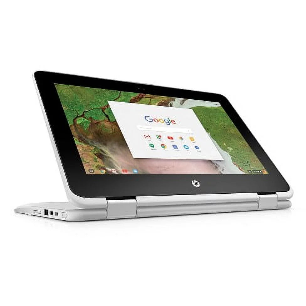 Chromebook x360 convertible Laptop, 11.6" HD IPS LED, Touchscreen (multi-touch enabled),  Dual-Core N3350, 32GB eMMC, 4GB LPDDR4,  HD Graphics 500, Wifi + Bluetooth