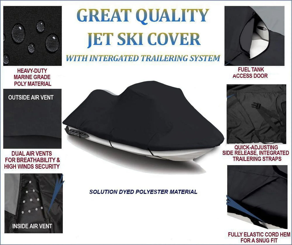 BLACK TOP OF THE LINE JET SKI shield suitable for Sea Doo Sea-Doo Bombardier RX 2000 2001 2002 Jet Ski shield 2 Seater