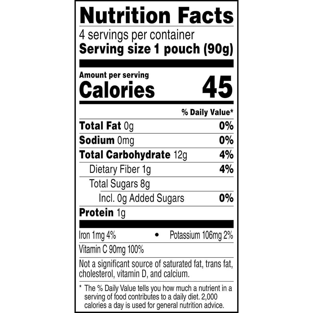 Santa Cruz Organic®  Sauce  Strawberry -- 4 Pouches Pack of 2