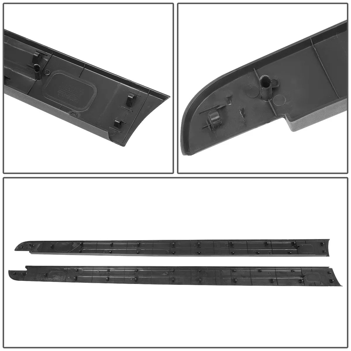 DNA Motoring ZTL-Y-0107 For 2014 to 2020  Tundra 5.5 ft Factory Style Flat Tailgate Bed Rail Cap Protector Left+Right Side Trim Panel 15 16 17 18 19