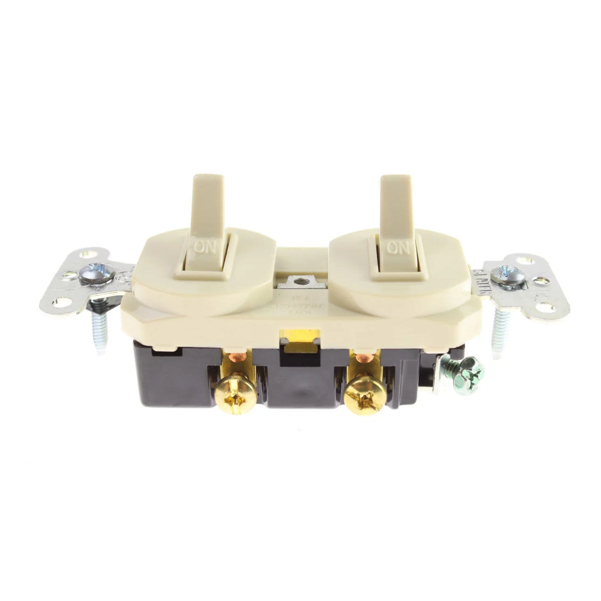 Pass & Seymour Legrand 690-IG Combo Combination Switch, 1P, 15A, 120/277V, Ivory, 10 Pack