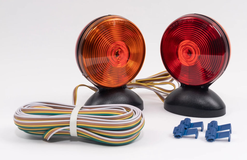Hopkins Towing Solutions Magnetic 2 Sided Towing Light Kit, C6300, Amber and Red