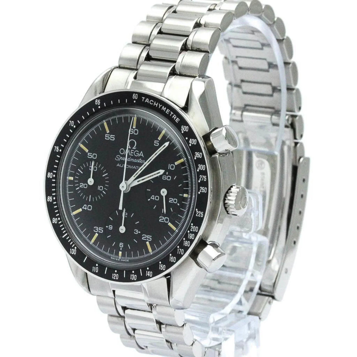 Pre-Owned Polished OMEGA Speedmaster Automatic Steel Mens Watch 3510.50 BF566331 (Good)