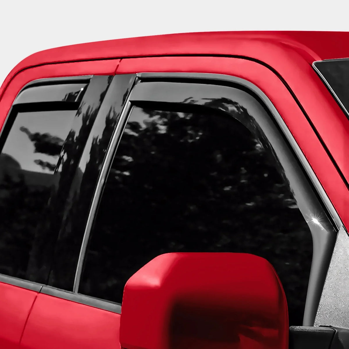 Voron Glass in-Channel Extra Durable Rain Guards for  F150 2015-2020 SuperCab (fit for  F250-F550 17-23), Window Deflectors, Vent Window Visors, 4 Pieces - 230095