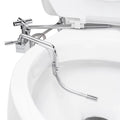 Brondell Side-Mounted All Metal Attachable Bidet with Adjustable Spray Wand, Ambient Temperature in Silver