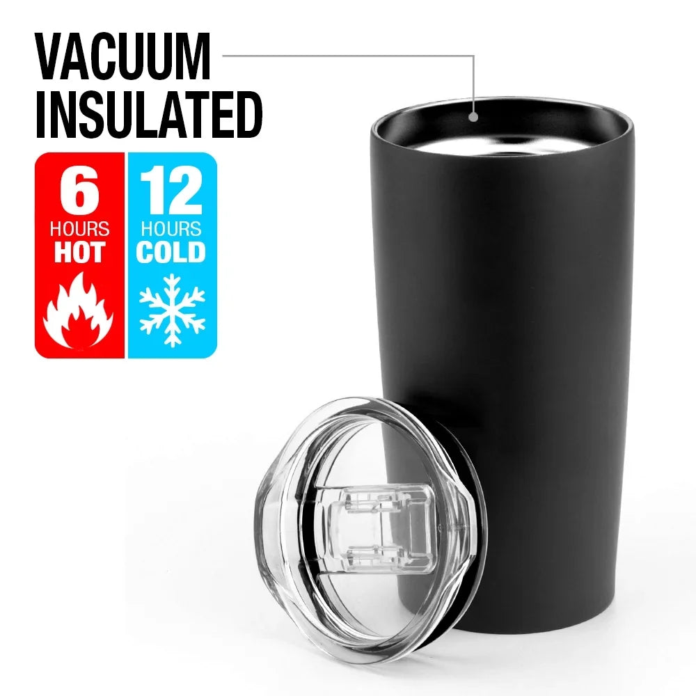 The Hobbit/Orc Company Stainless Steel Tumbler 20 oz Coffee Travel Mug/Cup, Vacuum Insulated & Double Wall with Leakproof Sliding Lid | excellent for Hot Drinks and Cold Beverages