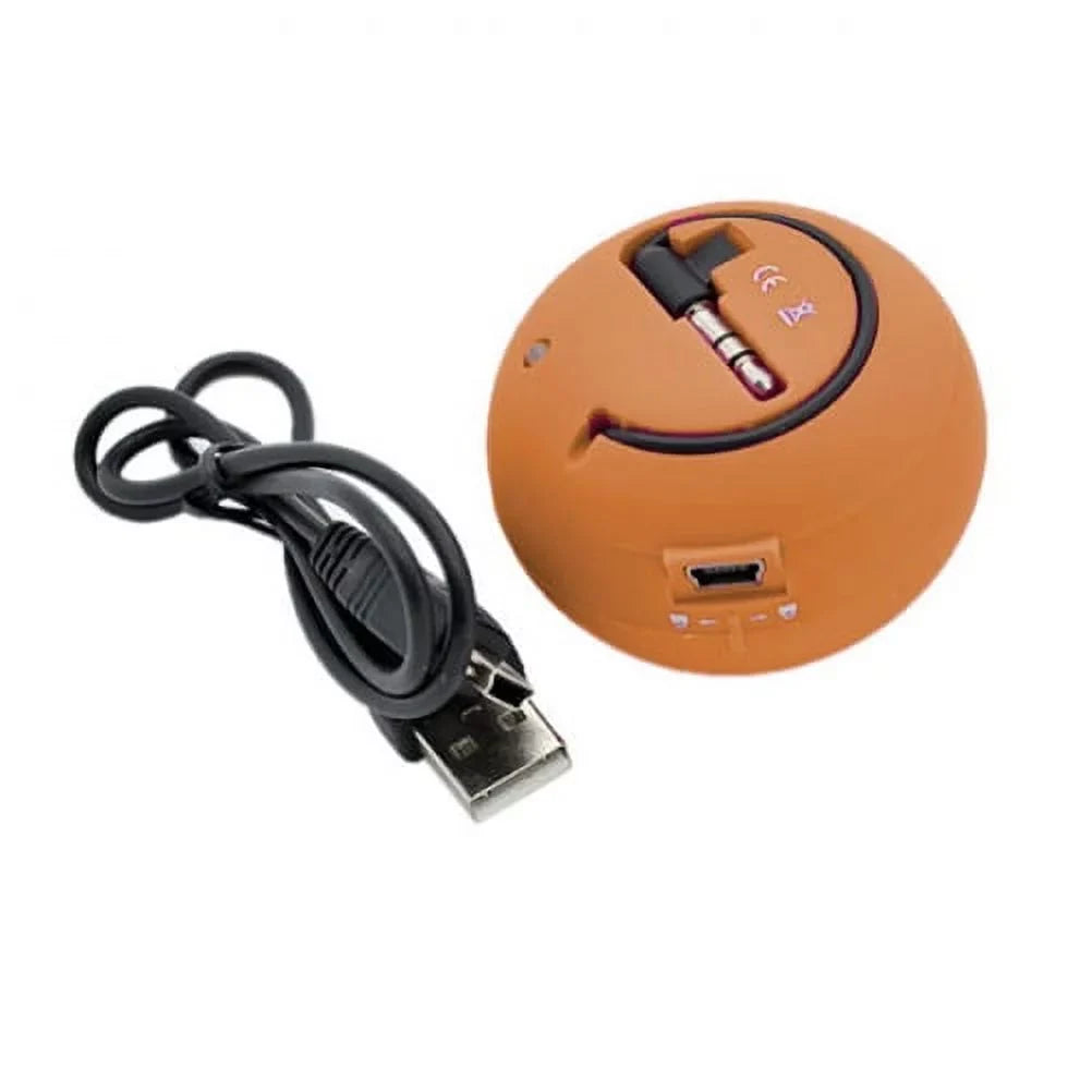 Portable Wired Speaker for Moto G Power (2022) Phone - Audio Multimedia Rechargeable Orange A7Q suitable With Motorola Moto G Power (2022)