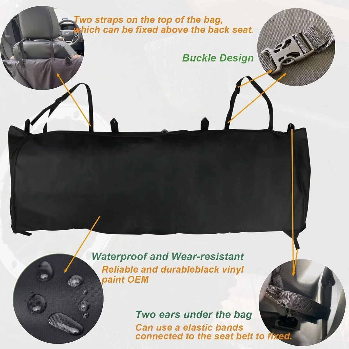 Soft Top Window Storage Bag for  Bronco Accessories 2021 2022 2023 4 Door