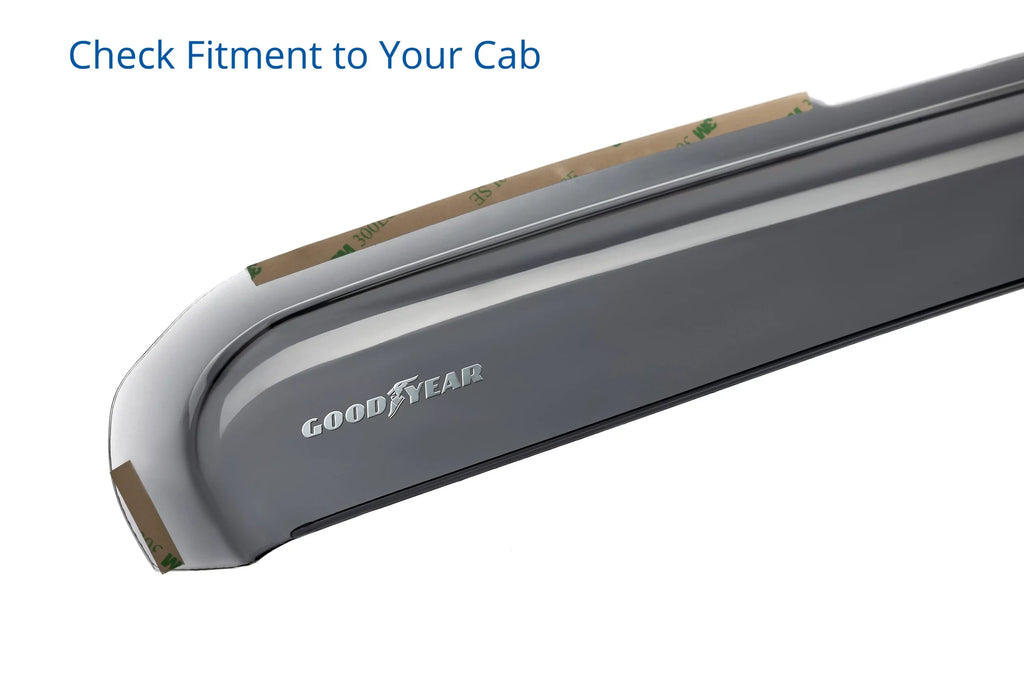 Goodyear Shatterproof in-Channel Window Deflectors for  F150 2021-2024 Regular Cab/SuperCrew/SuperCab, Rain Guards, Window Visors for Cars, Vent Deflector, Car Accessories, 2 pcs - GY003497
