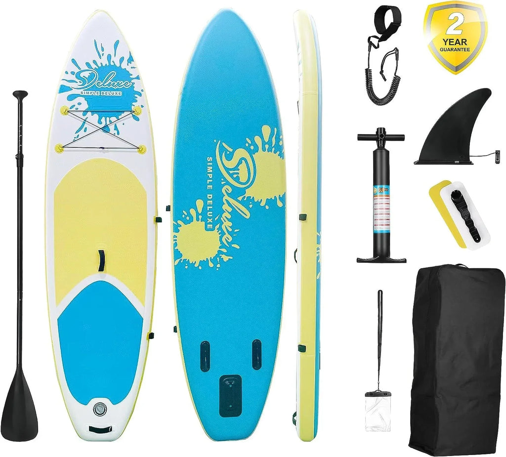 Deluxe Pink Inflatable Stand Up Paddle Board - 1 paddle board kit - 27.55 - Discover ultimate balance and stability on the liquid!