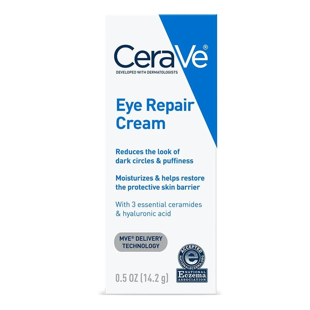 Cerave Eye Repair Cream Delicate Skin Barrier Replenish Ceramides, 0.5oz