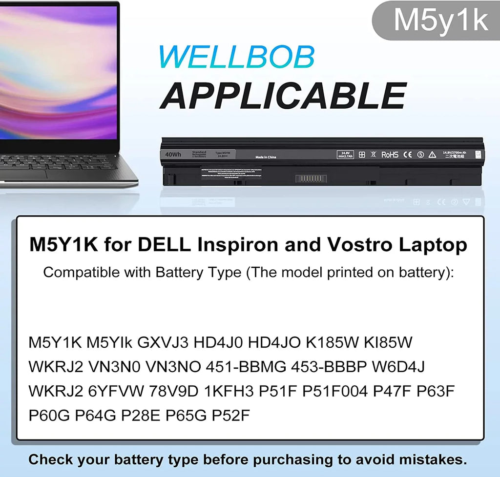 M5Y1K y for  Inspiron 5559 5558 y, for  Inspiron 15 3000 5000 y 3558 3567 5555 5566 5759,