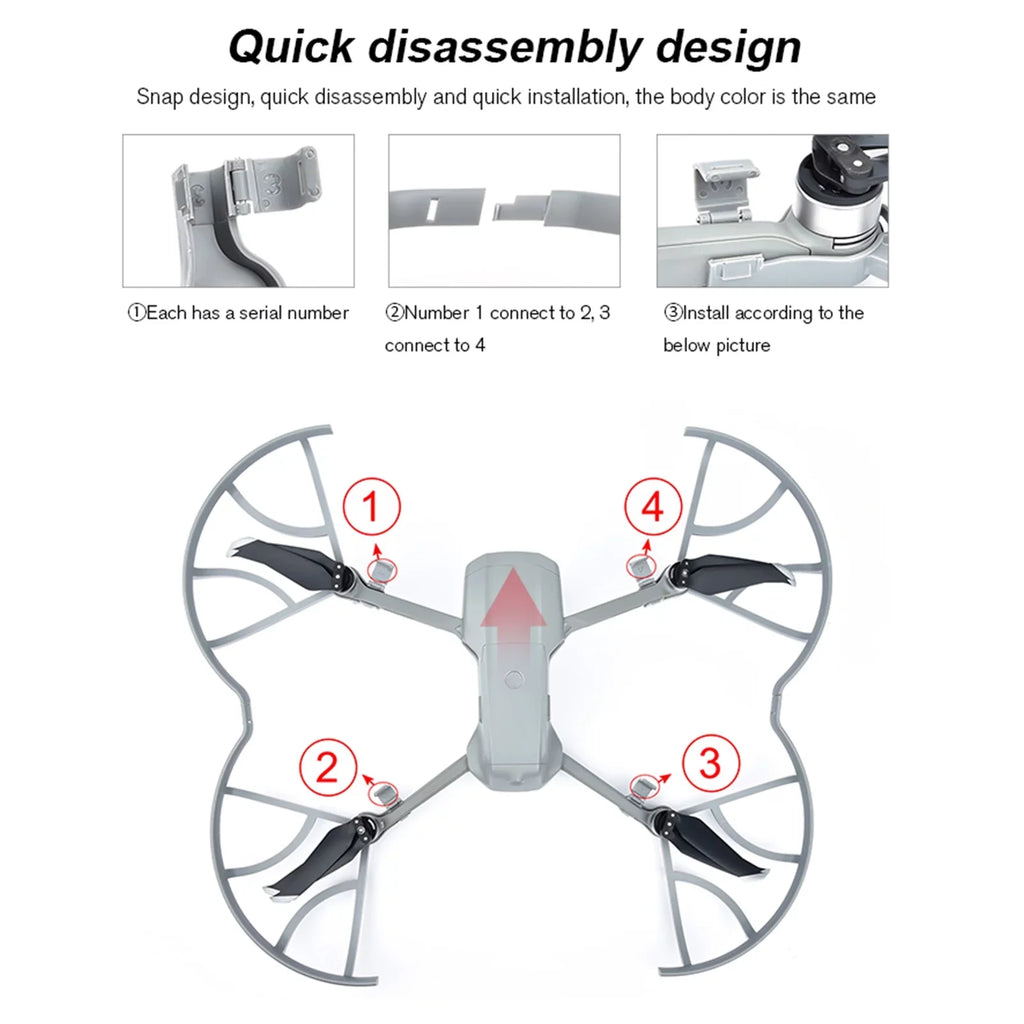 CACAGOO appropriate with AIR 2S/Mavic Air 2 Propeller Guards Removable Propellers Protector Drone Accessories