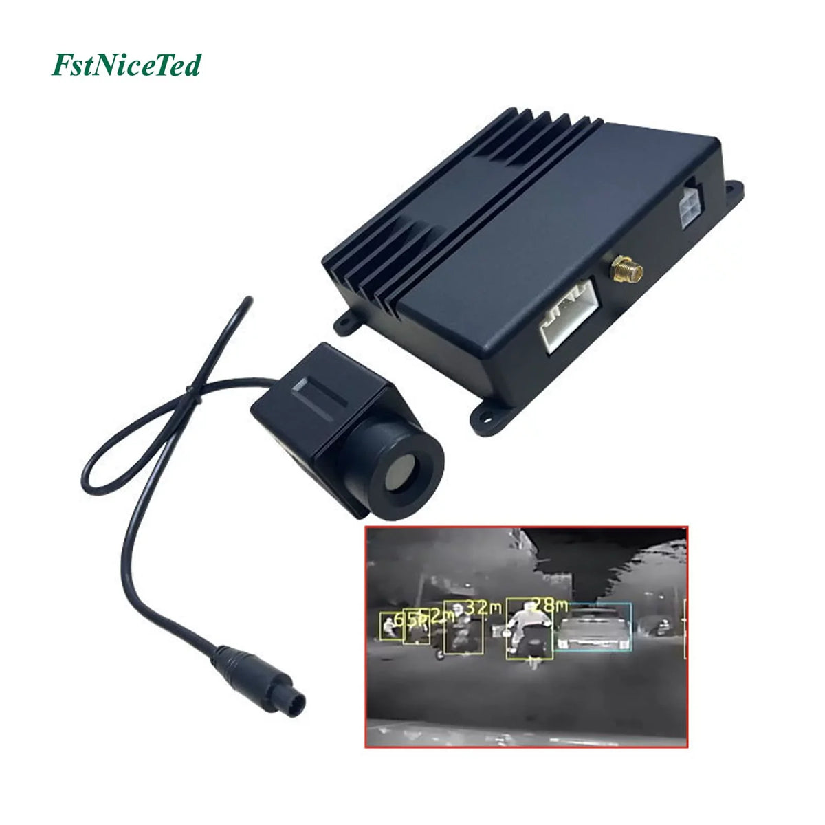 Car Night Vision IP67 Waterproof Avoid Obstacles System Driving Thermal Car Infrared Image Camera Auto Black Box Car Night Vision Camera for Cars