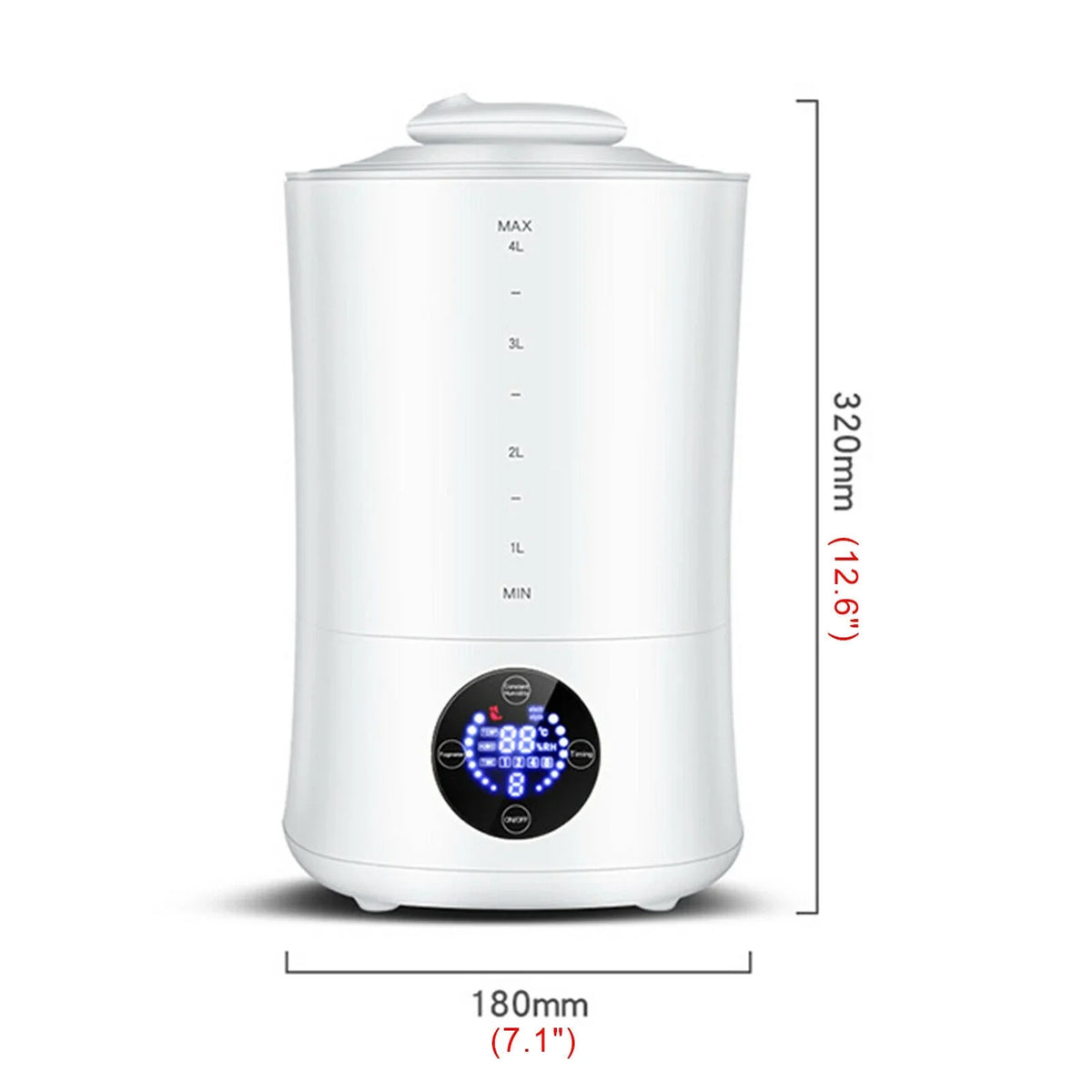 DIY Sodium 4L Hypochlorous Acid moisture Making Machine Humidifier W/ Remote White