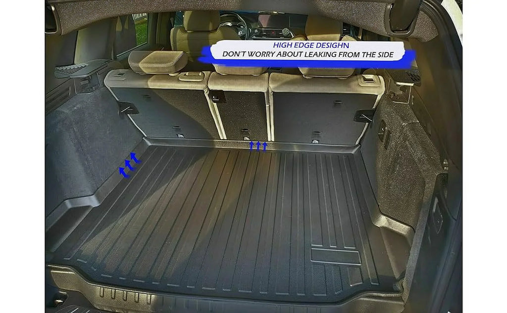 EACCESSORIES EA Cargo Liner – Trunk Mat for  X3 2018-2024 – elements-impervious Trunk Mats for Cars with Raised Lip – Non-Slip Car Trunk Mat Rubber – Easy to Install – Laser Pre-Cut Design