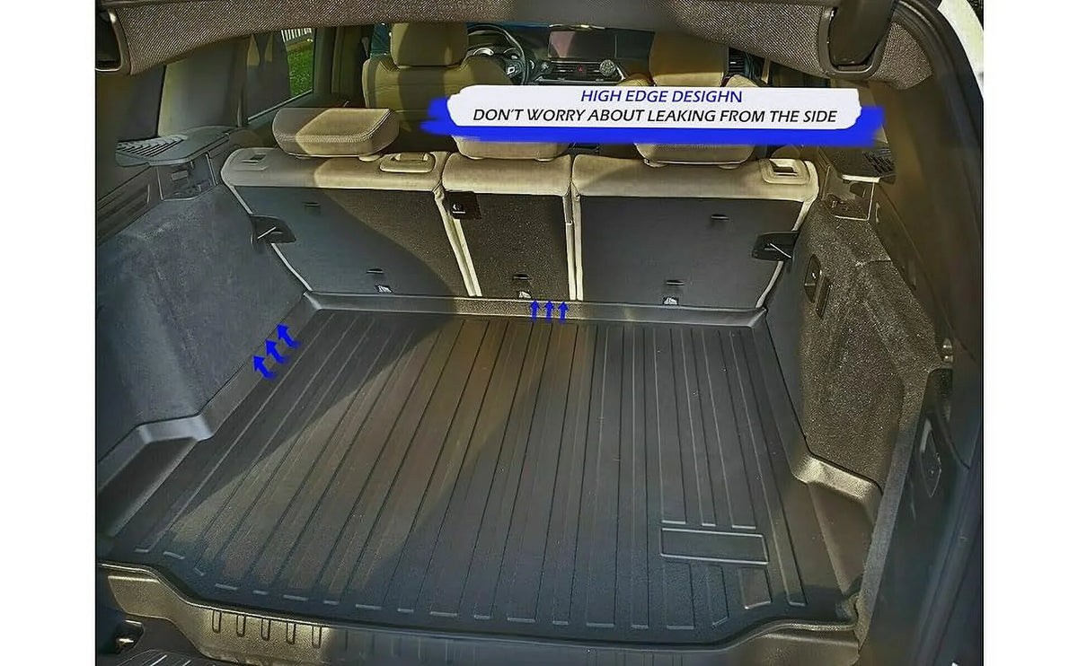 EACCESSORIES EA Cargo Liner – Trunk Mat for  X3 2018-2024 – elements-impervious Trunk Mats for Cars with Raised Lip – Non-Slip Car Trunk Mat Rubber – Easy to Install – Laser Pre-Cut Design