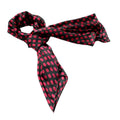 Blancho Red Spots & Black Base Lovely Super Soft Silk Scarf/Wrap/Shawl(Small)