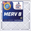 Filter King 9.75x23.75x1a Air Filter | 3-PACK | MERV 8 HVAC Pleated A/C Furnace Filters | MADE IN USA | Actual Size: 9.75 x 23.75 x .75"