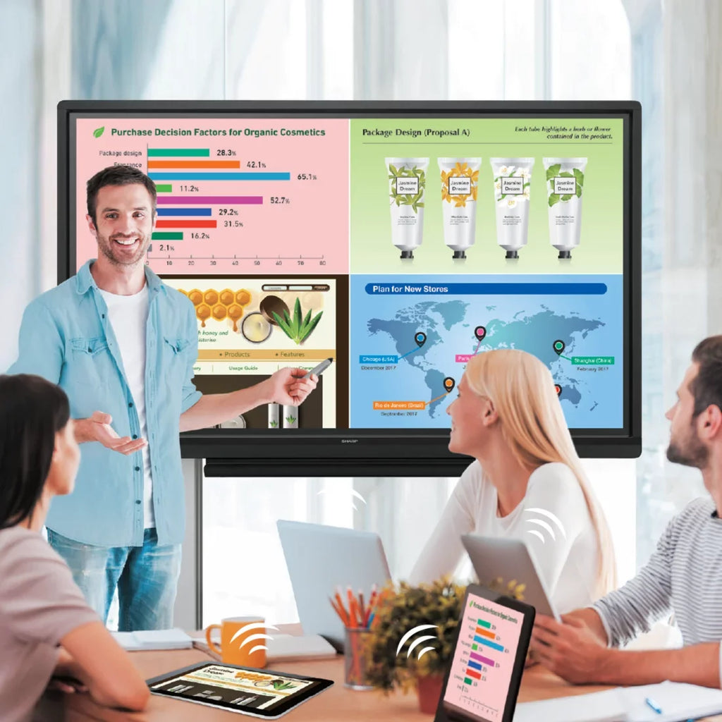 Sharp AQUOS BOARD PN-L703W 70" Class LCD Touchscreen Monitor, 16:9, 6 ms