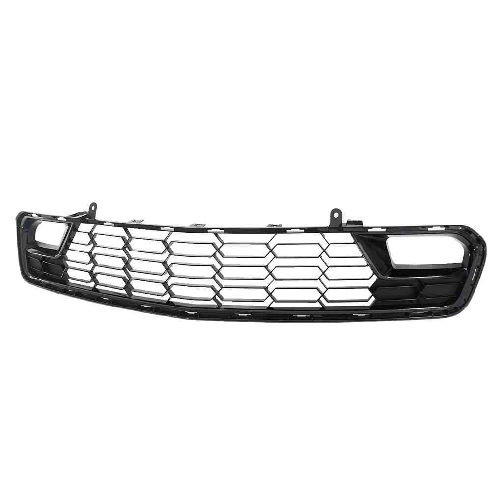 Front Bumper Lower Grille W/O Camera Gloss Black For 14-19 Chevrolet Corvette C7