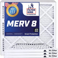 Filter King 4x33x1a Air Filter | 4-PACK | MERV 8 HVAC Pleated A/C Furnace Filters | MADE IN USA | Actual Size: 4 x 33 x .75"