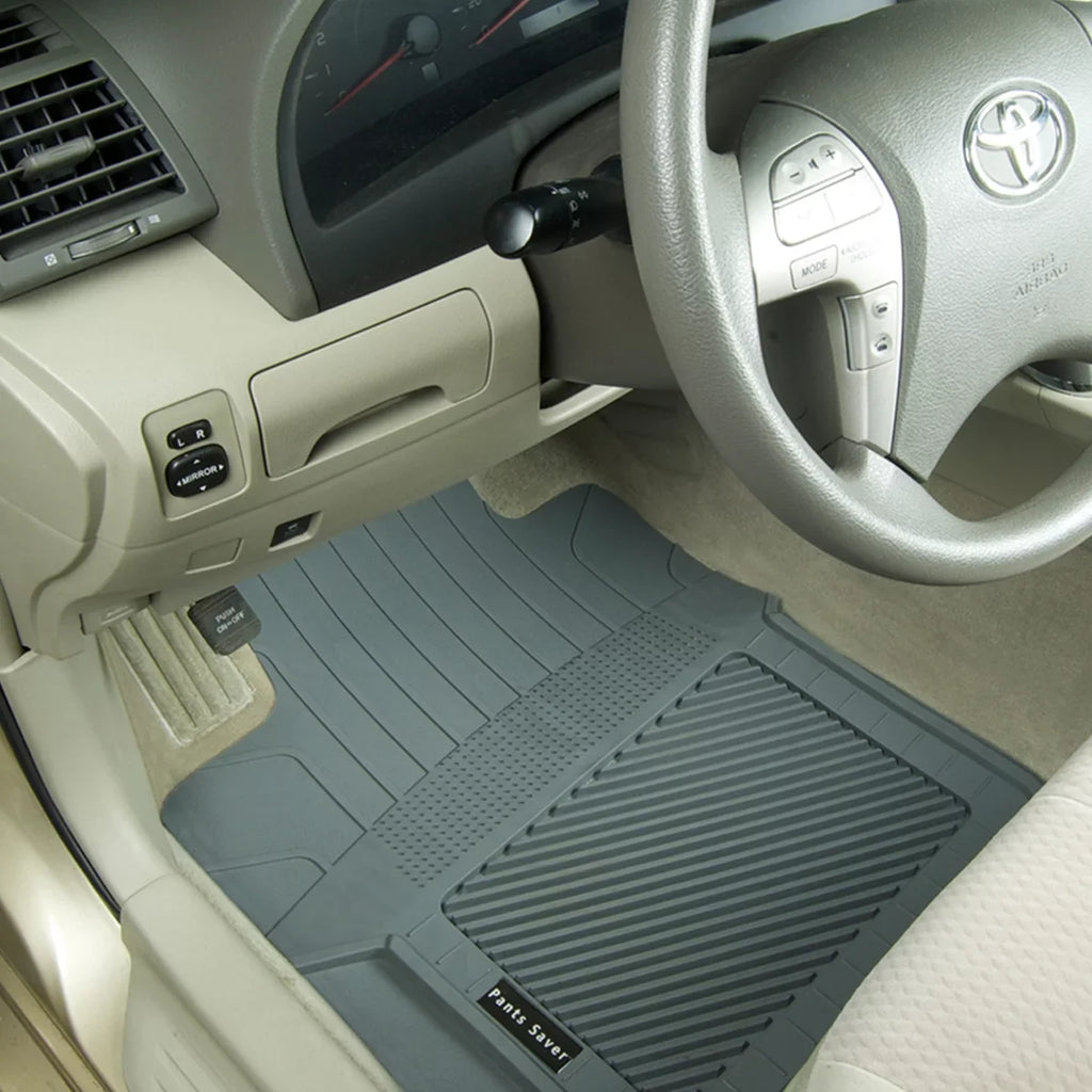 PantsSaver Custom Fit Car Floor Mats for Dodge Grand Caravan 2018, 4 pc, All elements Protection for vehicles, Heavy Duty climate impervious Plastic,Tan
