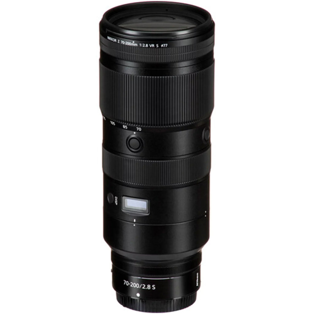 NIKKOR Z 70-200mm F/2.8 VR S Lens with 32GB SanDisk Memory Card + Tripod + Backpack + A-Cell Accessory Bundle