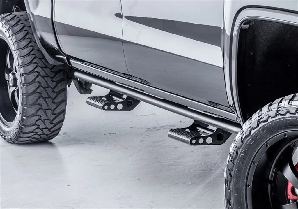 N-Fab by RealTruck Rkr Rails | Textured Black | T074Rkrcc | appropriate with 2007-2021  Tundra Crewmax All Beds, SRW Gas