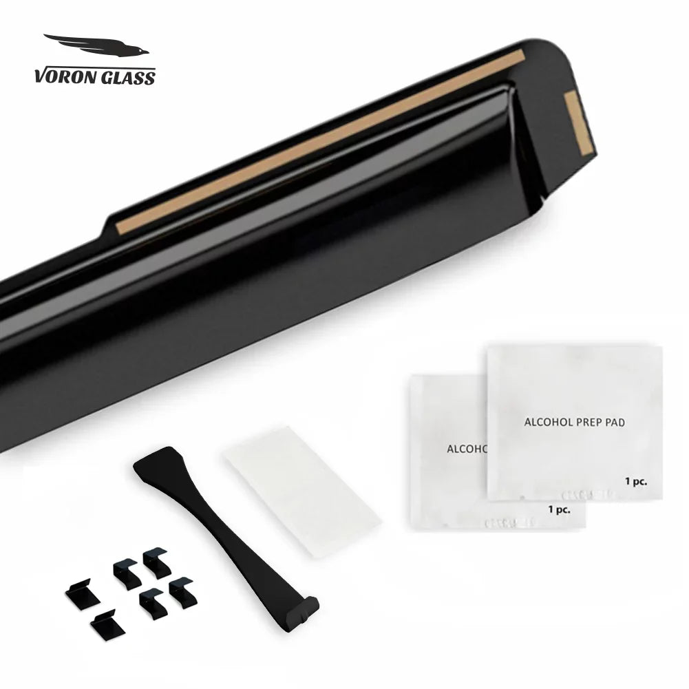 Voron Glass in-Channel Extra Durable Rain Guards for  F150 2015-2020 SuperCab (fit for  F250-F550 17-23), Window Deflectors, Vent Window Visors, 4 Pieces - 230095