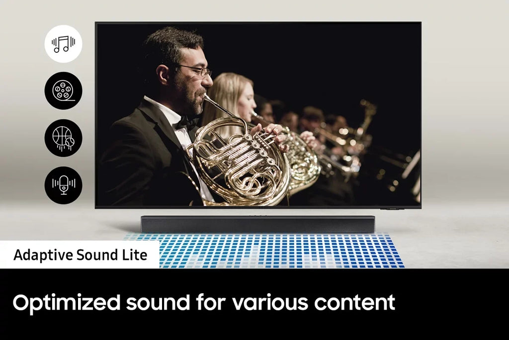 QN55S90CAFXZA 55" 4K OLED Smart TV with AI Upscaling with a  HW-B550 2.1ch Soundbar and Subwoofer with Dolby Audio (2023)